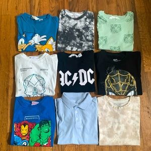 Assorted Boys size 6-7 tee bundle